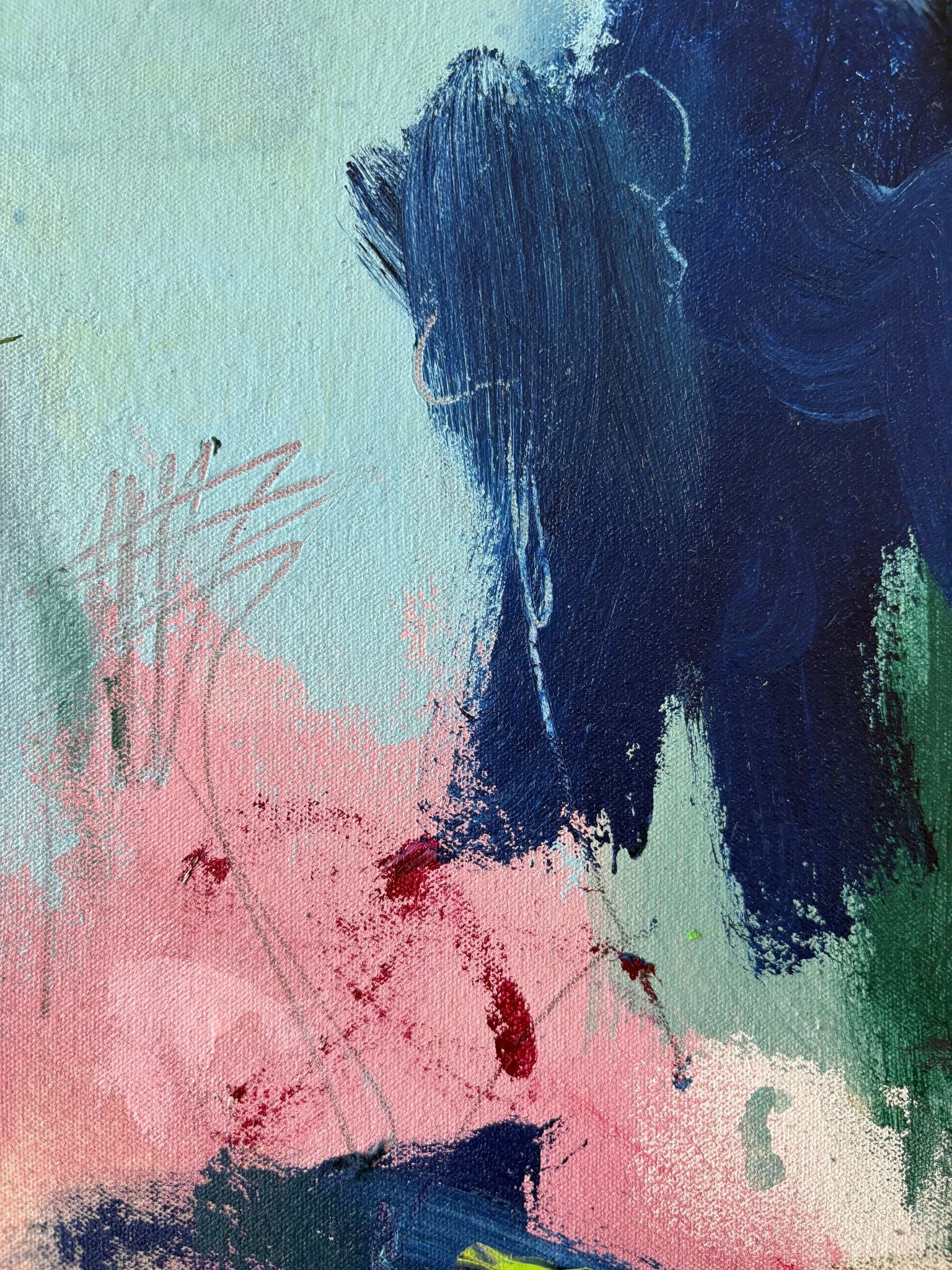 Feather duster - Marcus Aitken - Abstract Painting - Ideelart