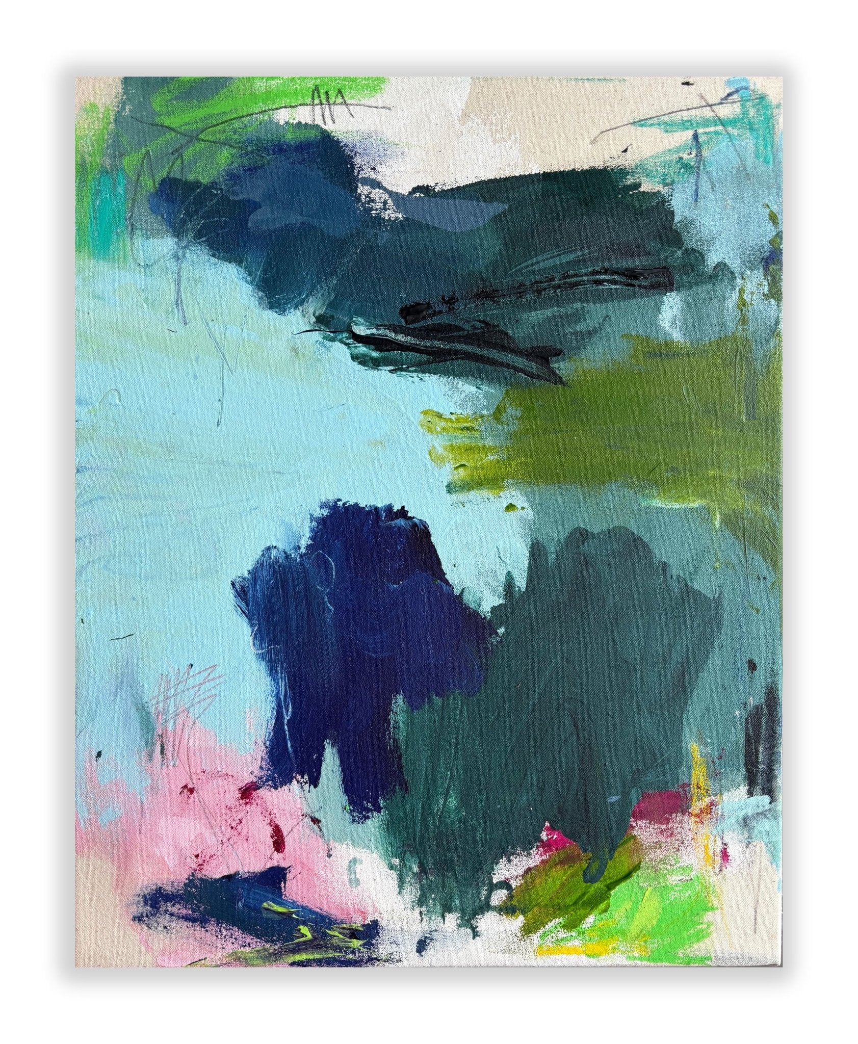 Feather duster - Marcus Aitken - Abstract Painting - Ideelart