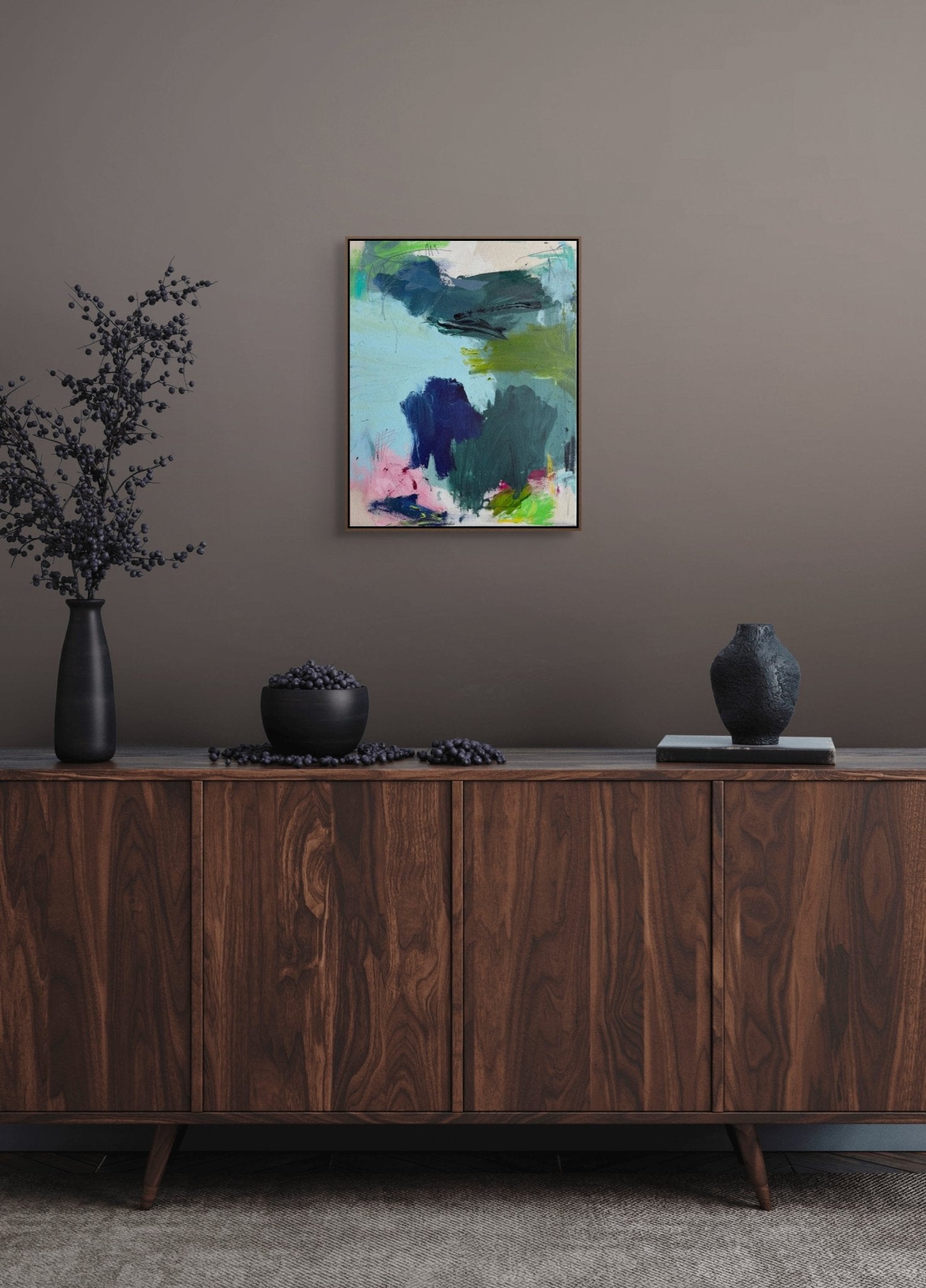 Feather duster - Marcus Aitken - Abstract Painting - Ideelart