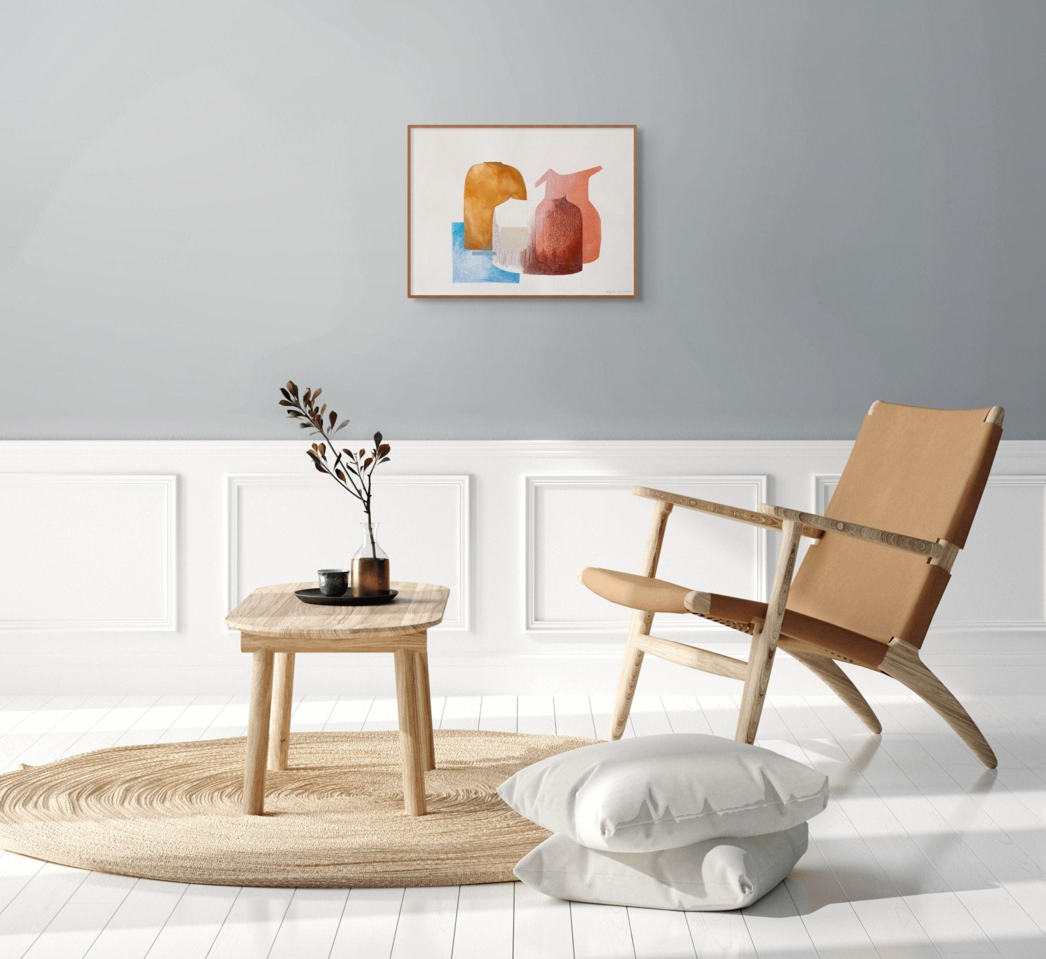 Esquisse du quotidien, 4 - Marie de Lignerolles - Abstract Painting - Ideelart