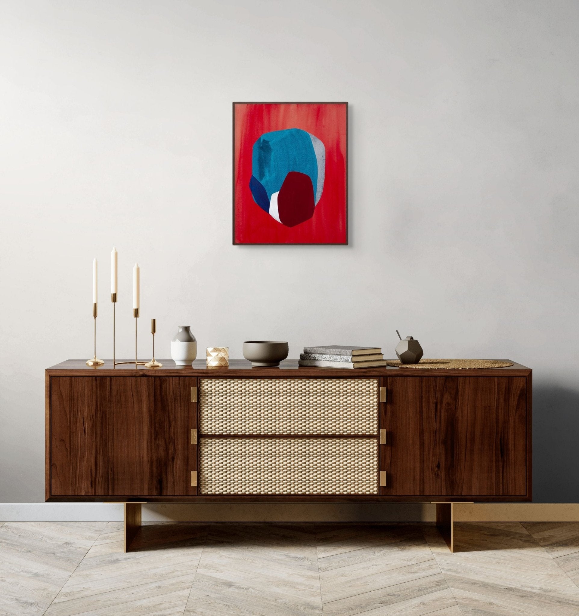 Tellurique, I - Marie de Lignerolles - Abstract Painting - Ideelart