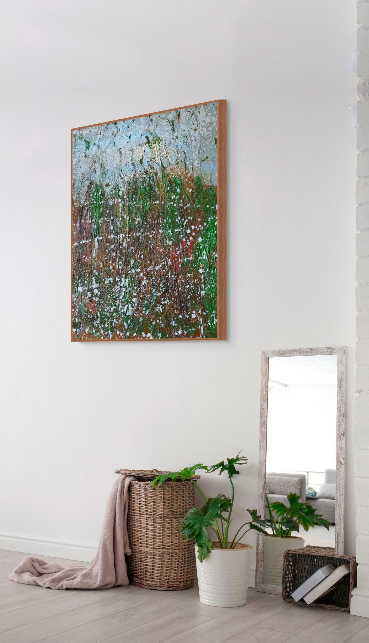 Autumn fire 2 - Reiner Heidorn - Abstract Painting - Ideelart