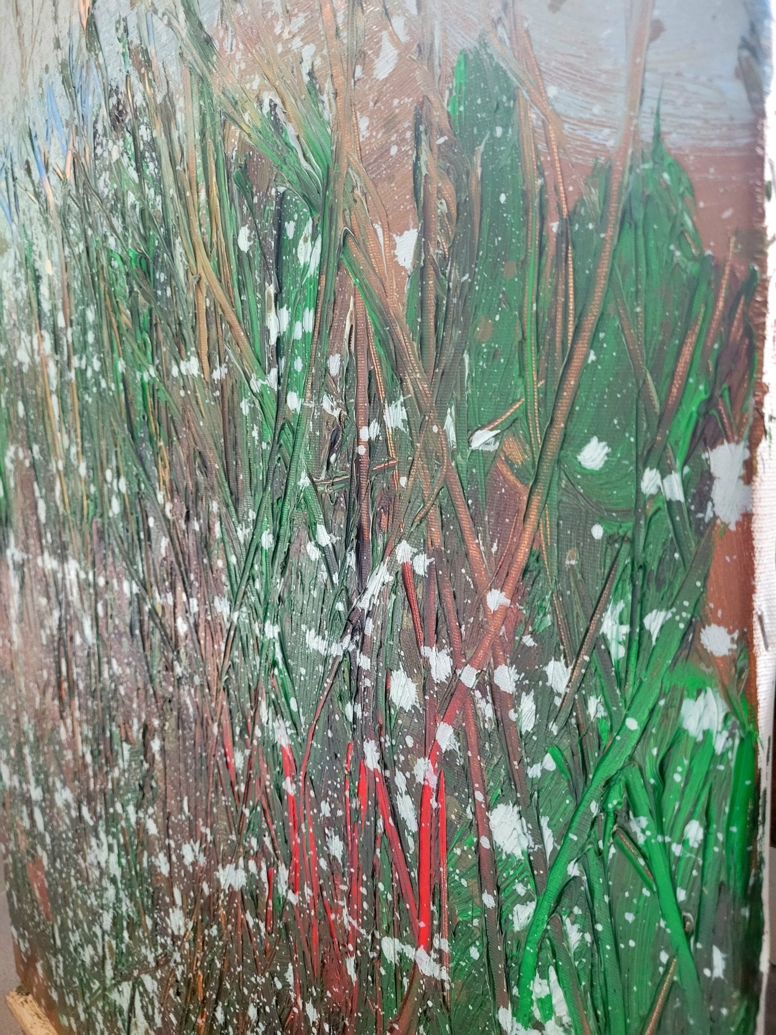 Autumn fire 2 - Reiner Heidorn - Abstract Painting - Ideelart