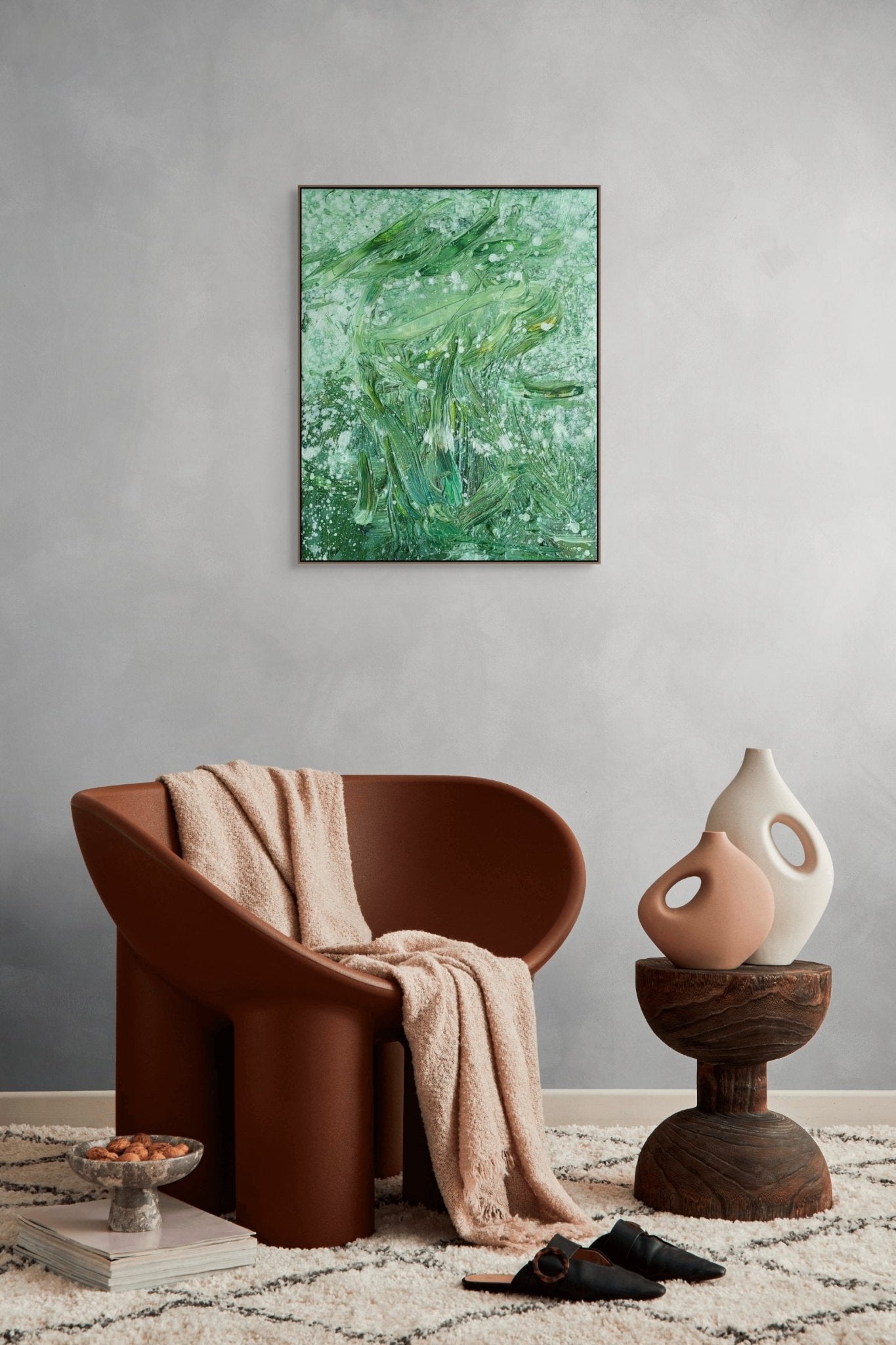 Fruit of wrath 1 - Reiner Heidorn - Abstract Painting - Ideelart