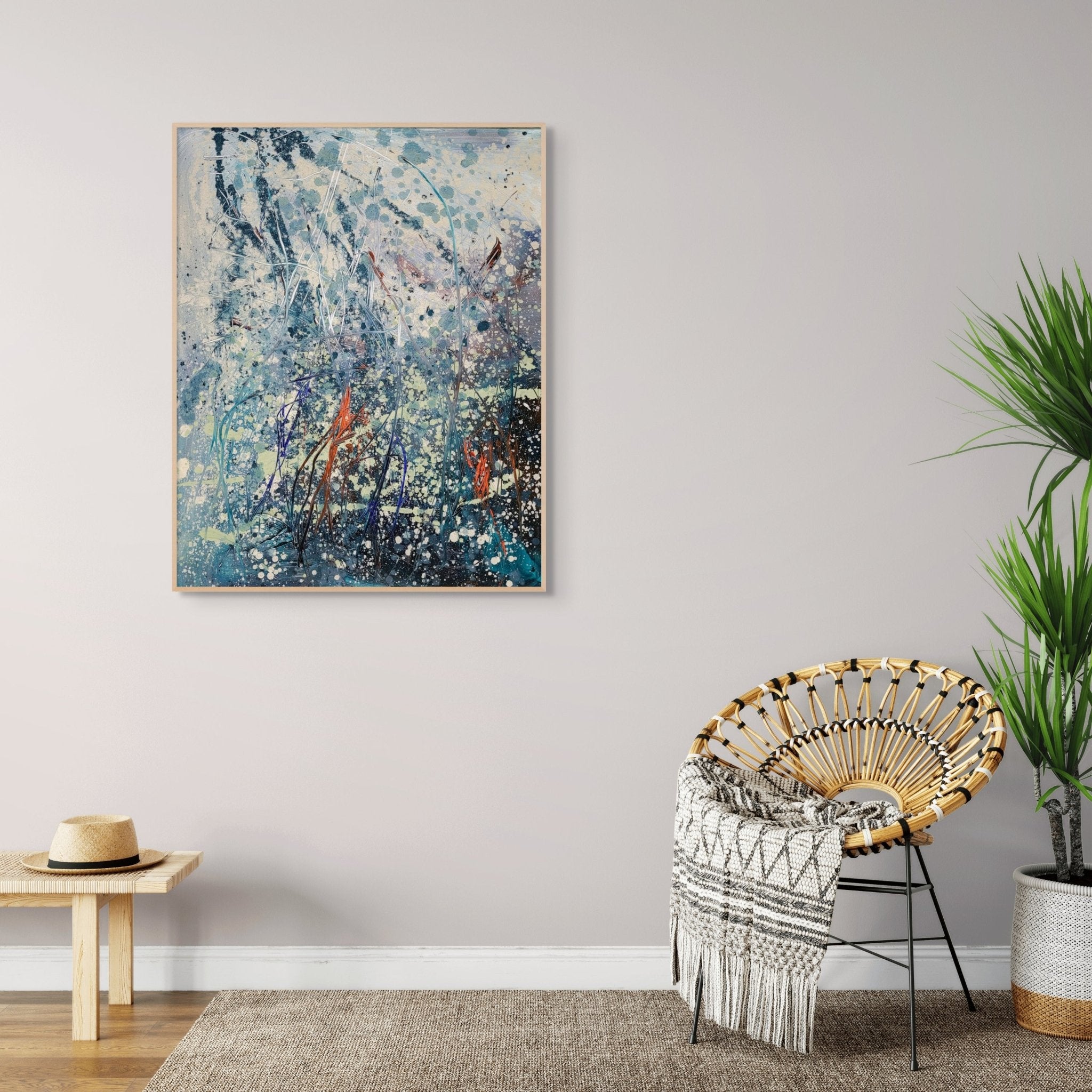 Lush damp 2 - Reiner Heidorn - Abstract Painting - Ideelart