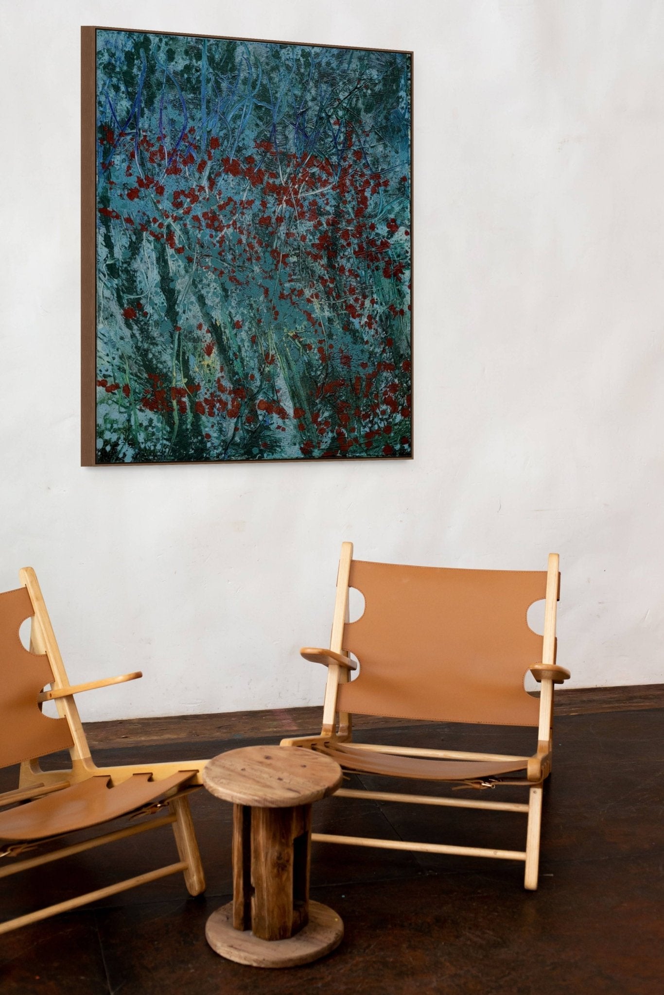 Nightplants - Reiner Heidorn - Abstract Painting - Ideelart