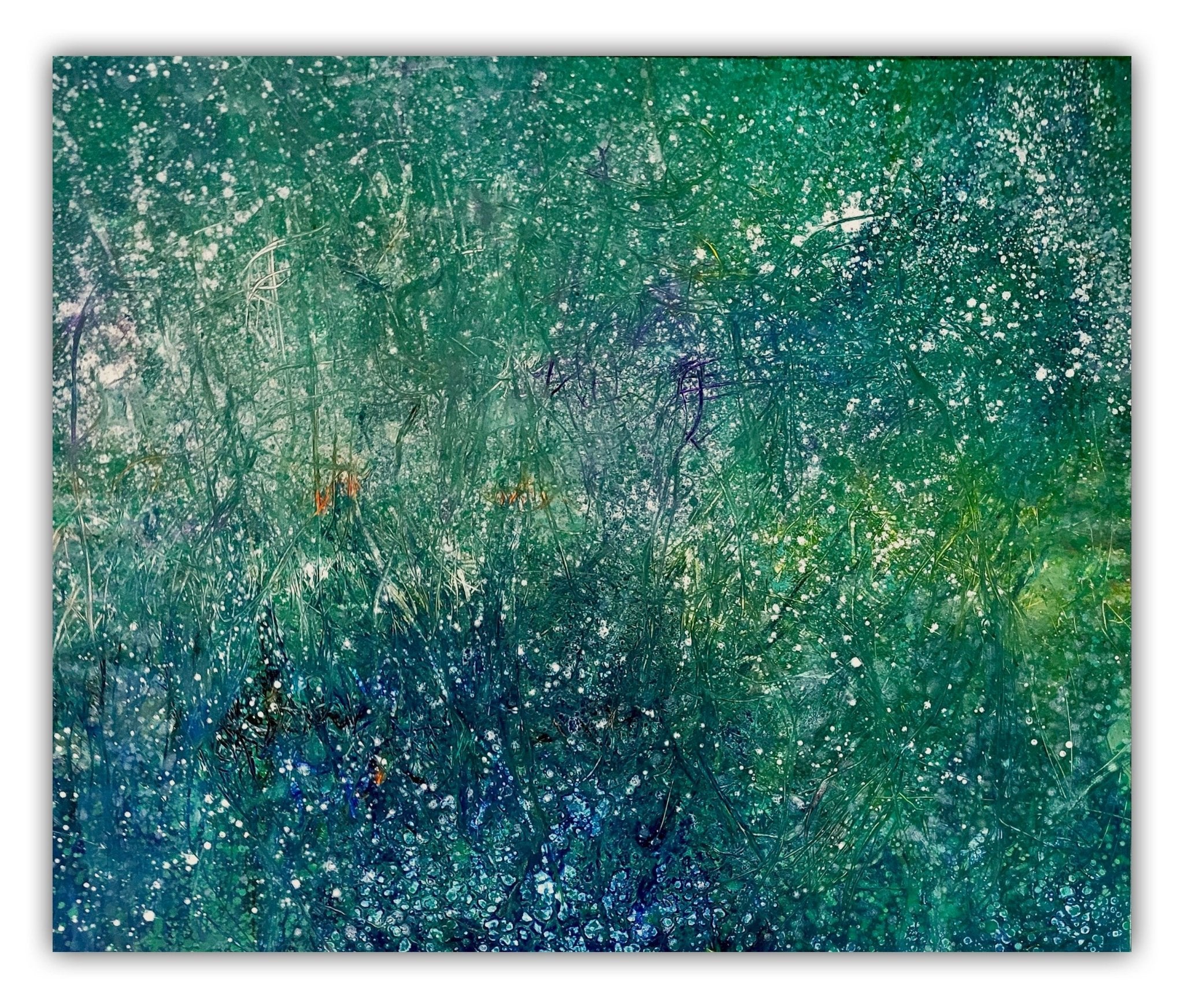 The hidden field - Reiner Heidorn - Abstract Painting - Ideelart