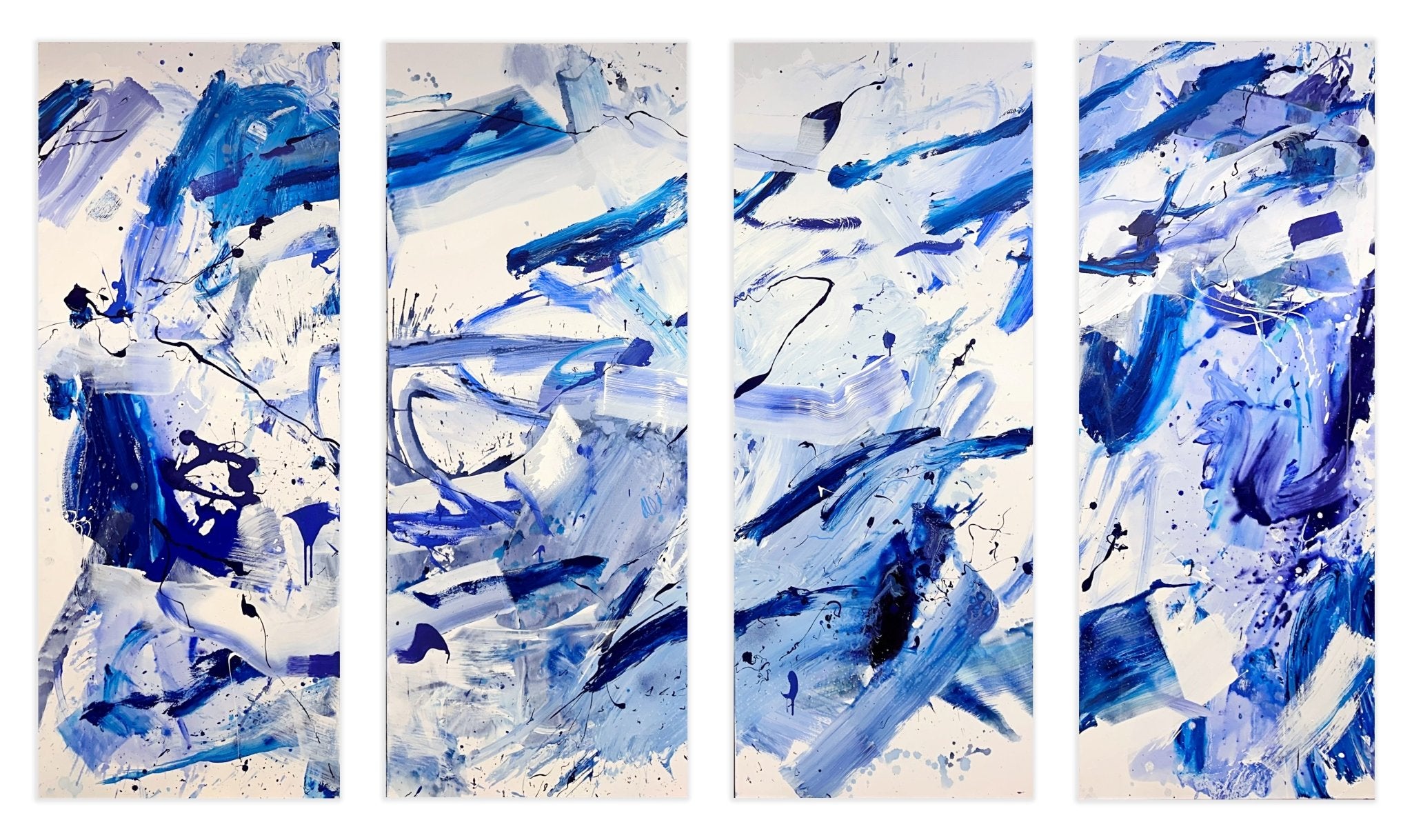 Highline (set of four paintings) - Manuela Karin Knaut - Abstract Painting - Ideelart