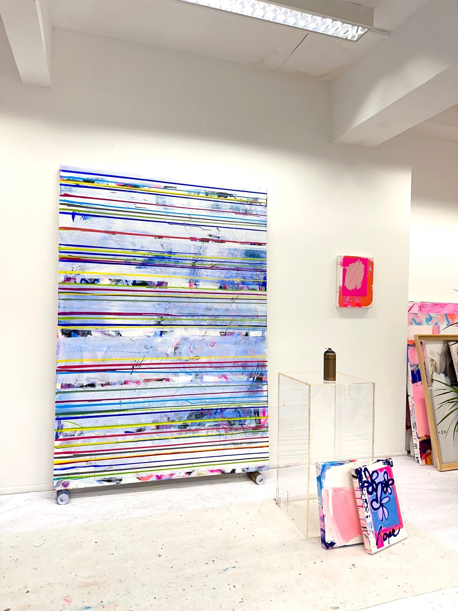 Passing sunny roads - Manuela Karin Knaut - Abstract Painting - Ideelart