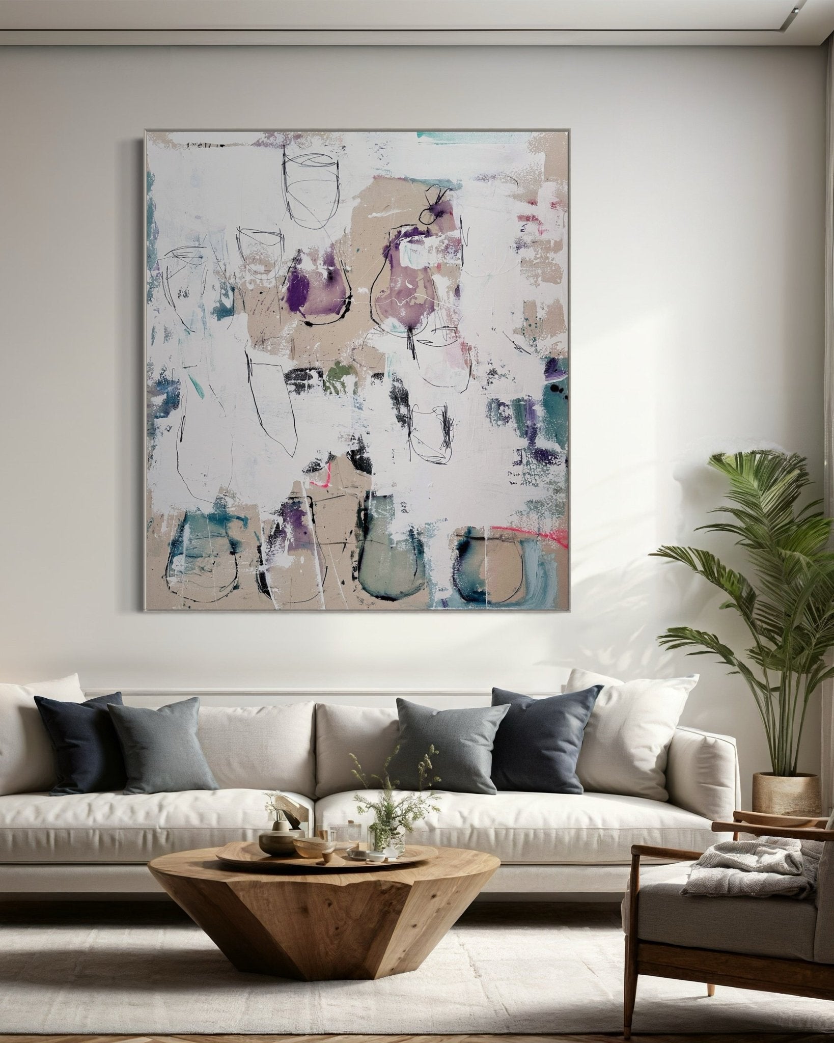 Tables and friends - Manuela Karin Knaut - Abstract Painting - Ideelart