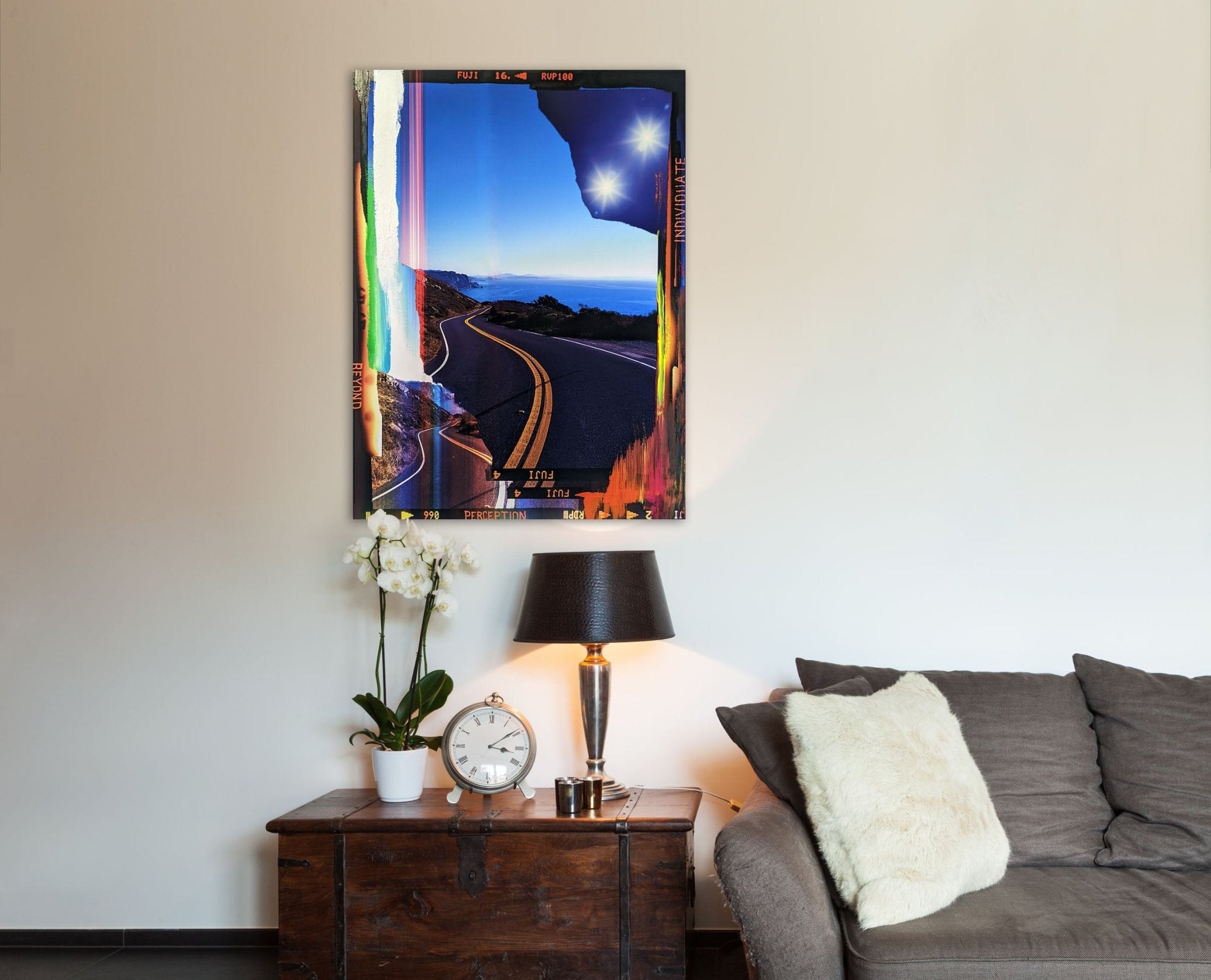 Meta Road, Individuate, California Hwy 1 - Jason Engelund - Abstract Painting - Ideelart