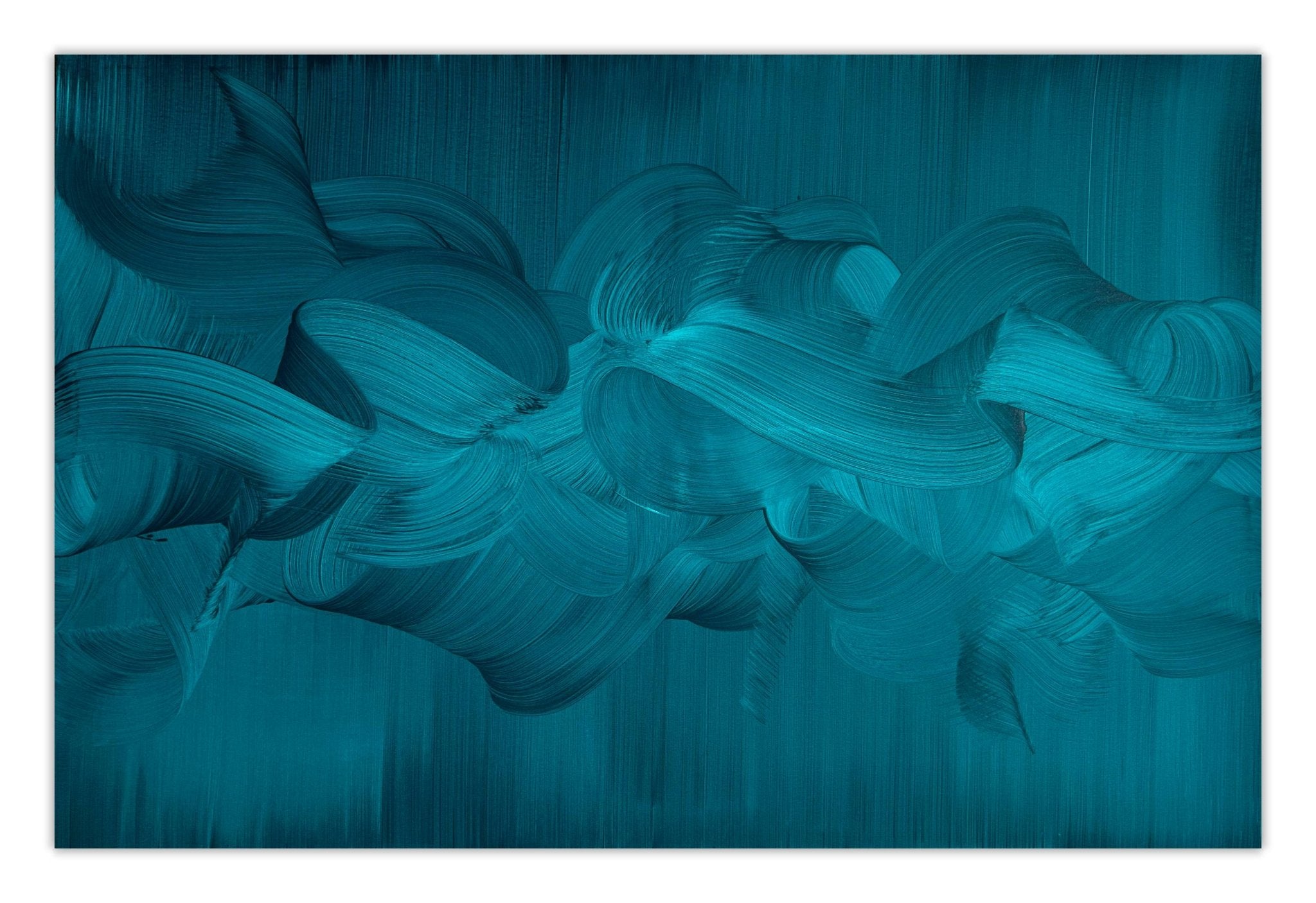 The silence under the water - Nikolaos Schizas - Abstract Painting - Ideelart