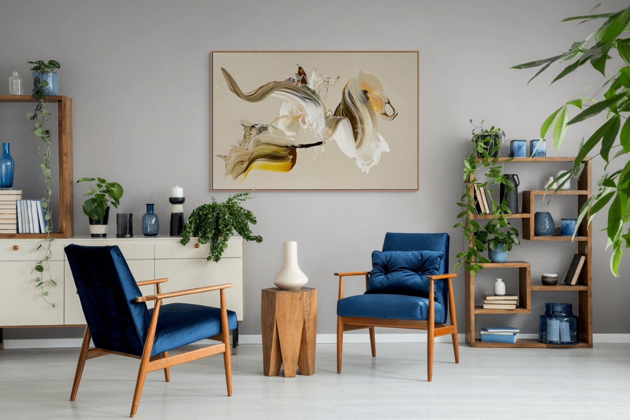 Un caballo noble - Nikolaos Schizas - Abstract Painting - Ideelart