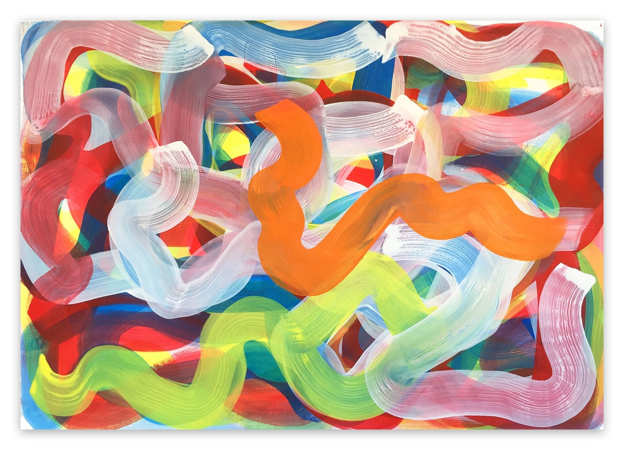 Squirm 10 - Leon Phillips - Abstract Painting - Ideelart