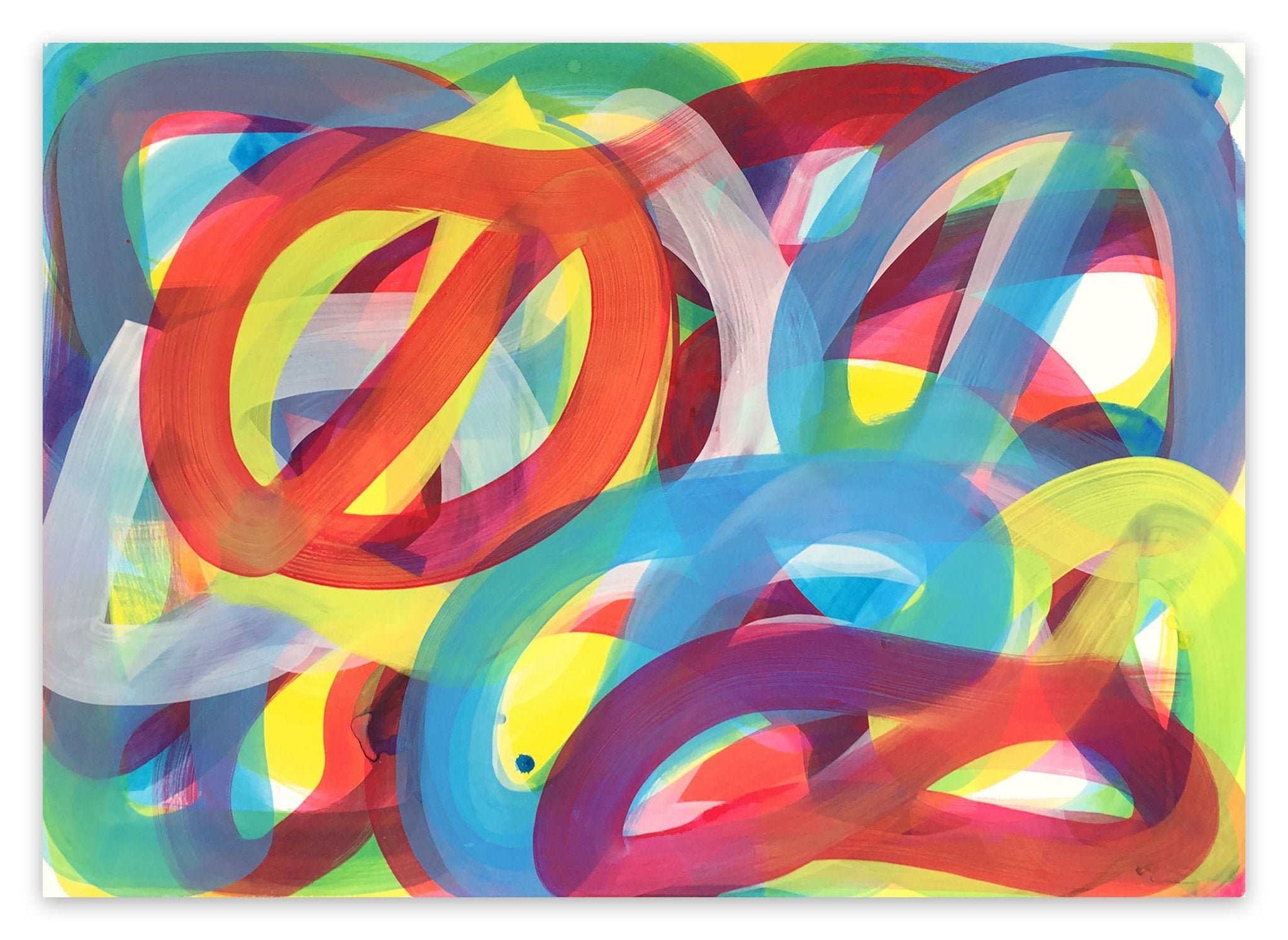 Squirm 1 - Leon Phillips - Abstract Painting - Ideelart