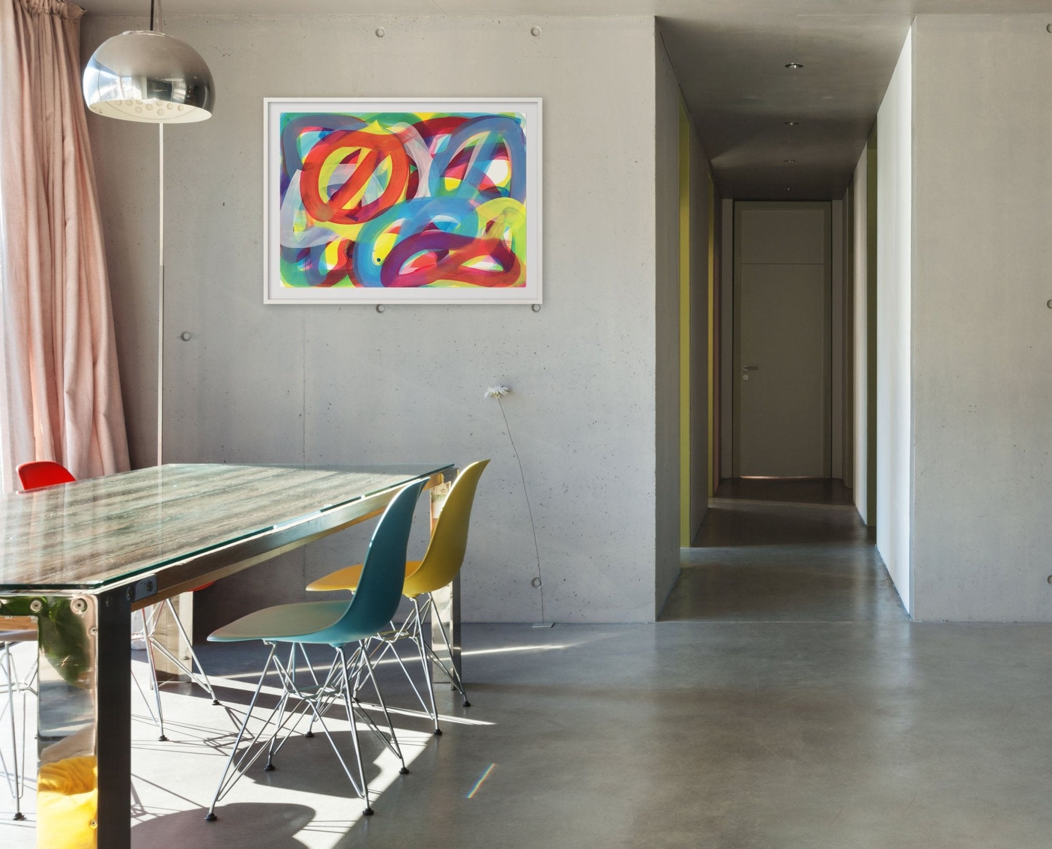 Squirm 1 - Leon Phillips - Abstract Painting - Ideelart