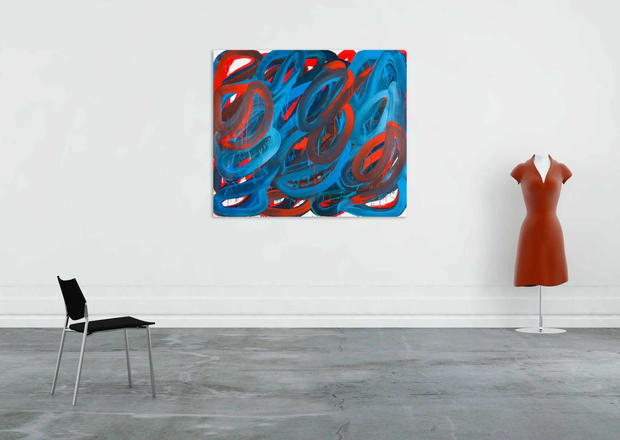 Swirl 3 - Leon Phillips - Abstract Painting - Ideelart