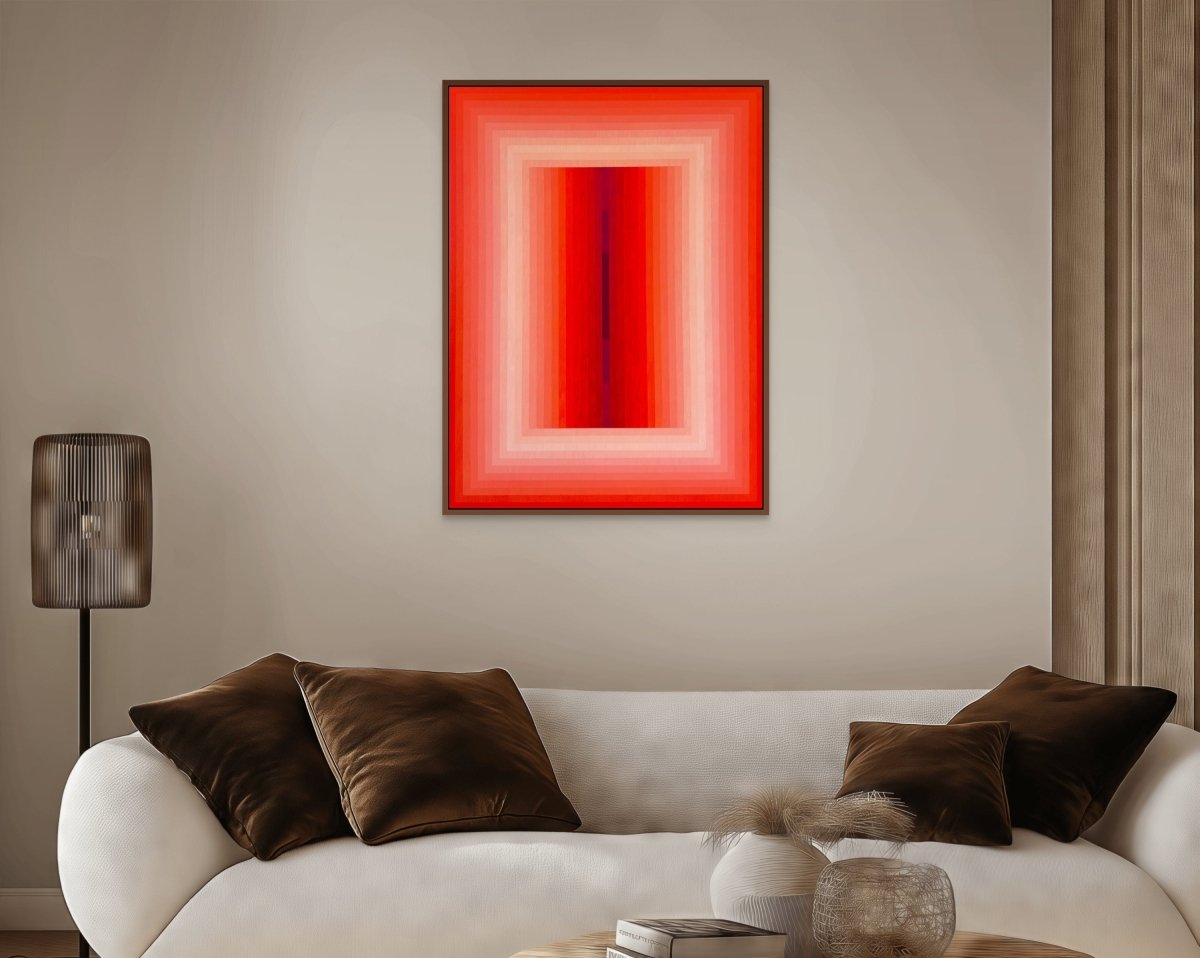 Adjusted Light (Orange DPP / Red Violet) - by Andy Harwood - Abstract Painting - Ideelart
