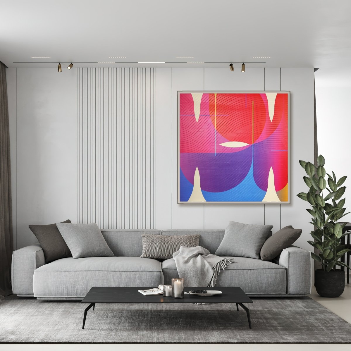 Améthyste Flamme de soufre Fuchsia  Graines de ? - by Jerome Tham Vo My - Abstract Mixed Media - Ideelart