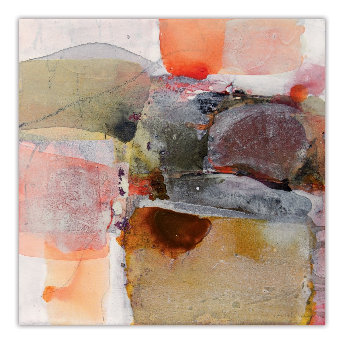 Archaic Landscape - by Greet Helsen - Abstract Painting - Ideelart