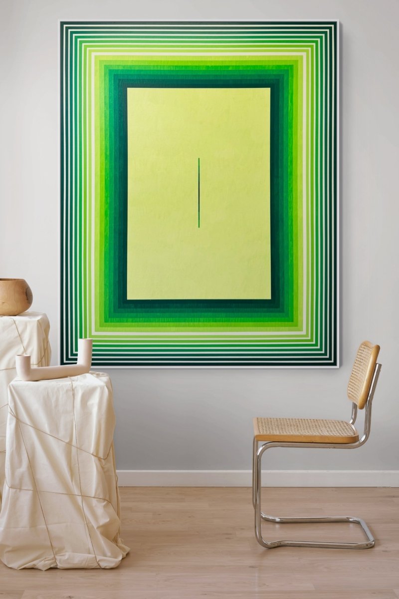 Autosuggestion (Green) - by Andy Harwood - Abstract Painting - Ideelart