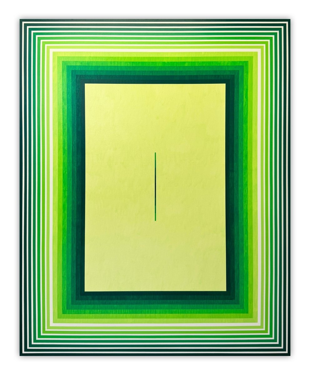 Autosuggestion (Green) - by Andy Harwood - Abstract Painting - Ideelart