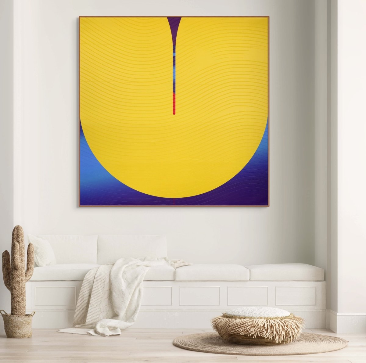 Azur Bouton d’or Violine  Tu illumines - by Jerome Tham Vo My - Abstract Mixed Media - Ideelart