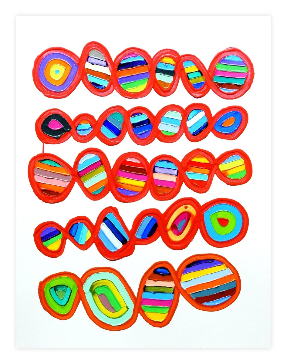 Birdsong 1 - by Martina Nehrling - Abstract Painting - Ideelart