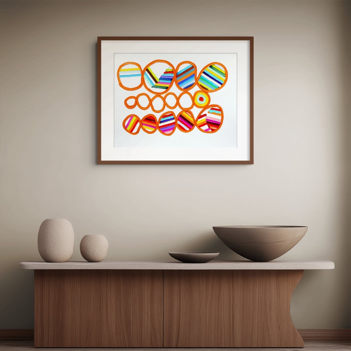 Birdsong 3 - by Martina Nehrling - Abstract Painting - Ideelart