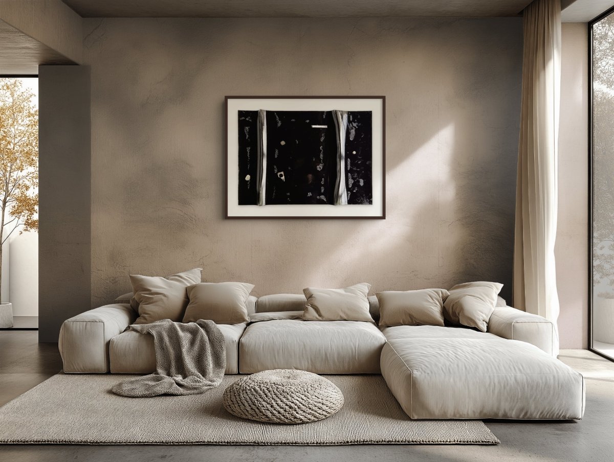 Black river 38 - by Harald Kröner - Abstract Painting - Ideelart