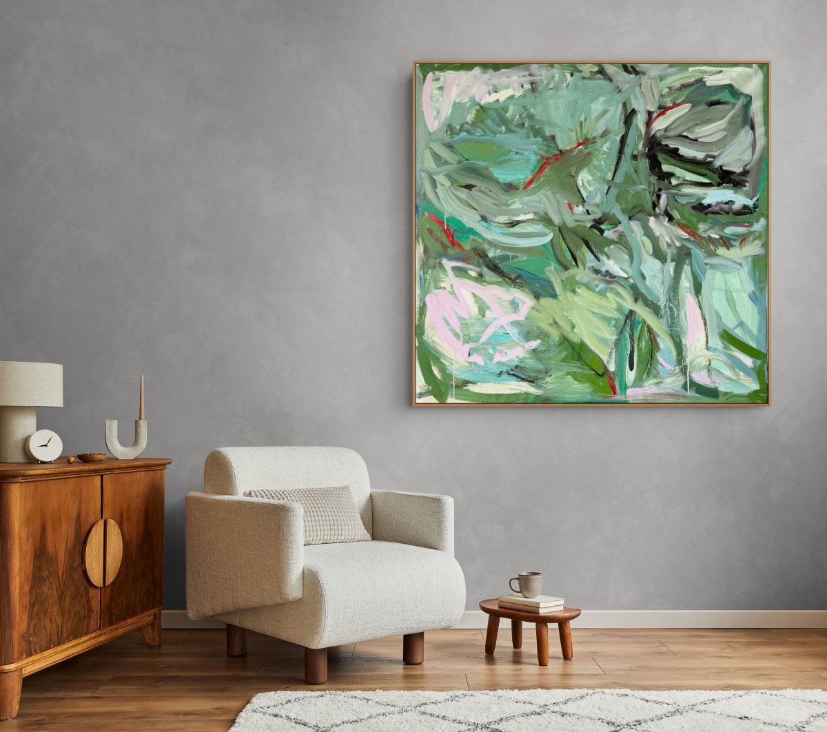Bodies and Gardens IX - by Petra Schott - Abstract Painting - Ideelart