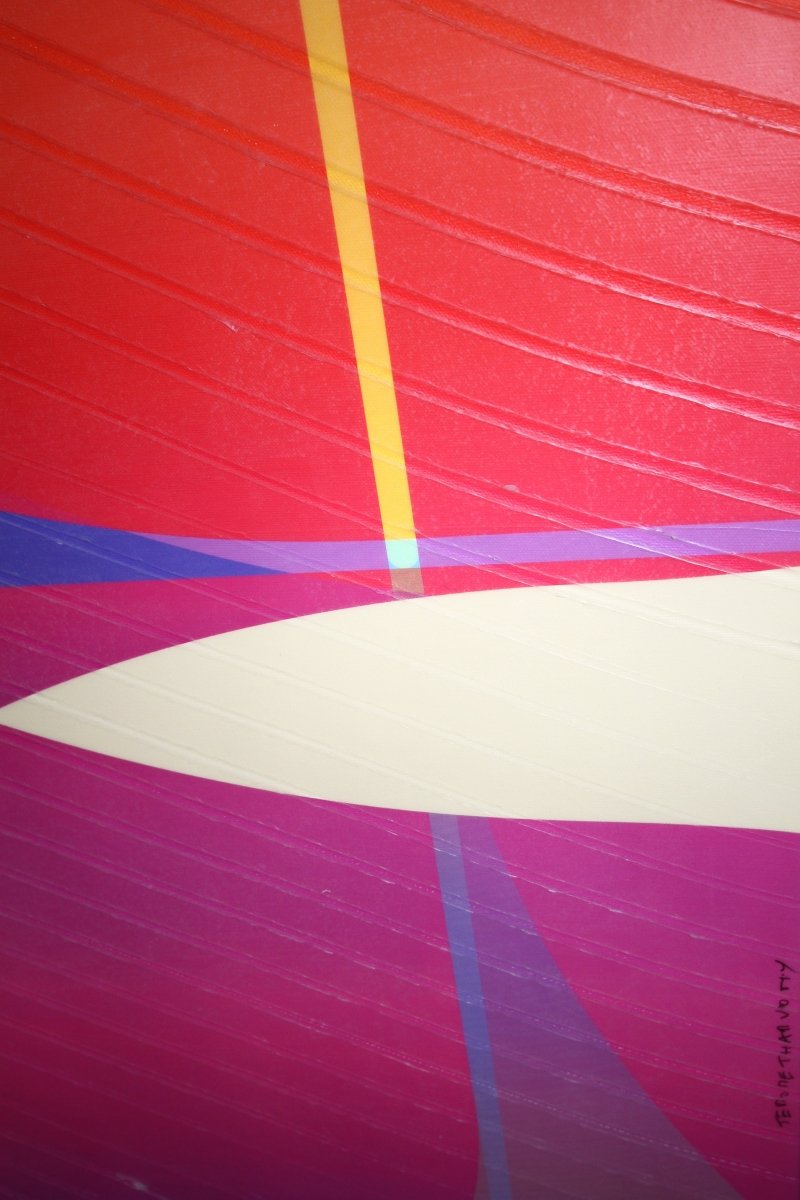 Bonbon Lapis - la - zuli Coq de roche  Fastoche - by Jerome Tham Vo My - Abstract Mixed Media - Ideelart