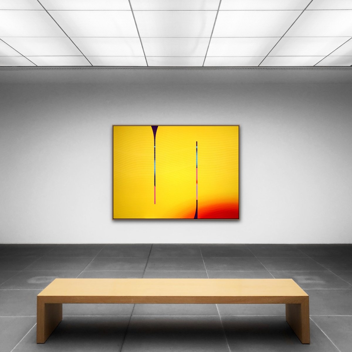 Bouton d’or Alizarine Zinzolin  Cosmopolitain - by Jerome Tham Vo My - Abstract Mixed Media - Ideelart