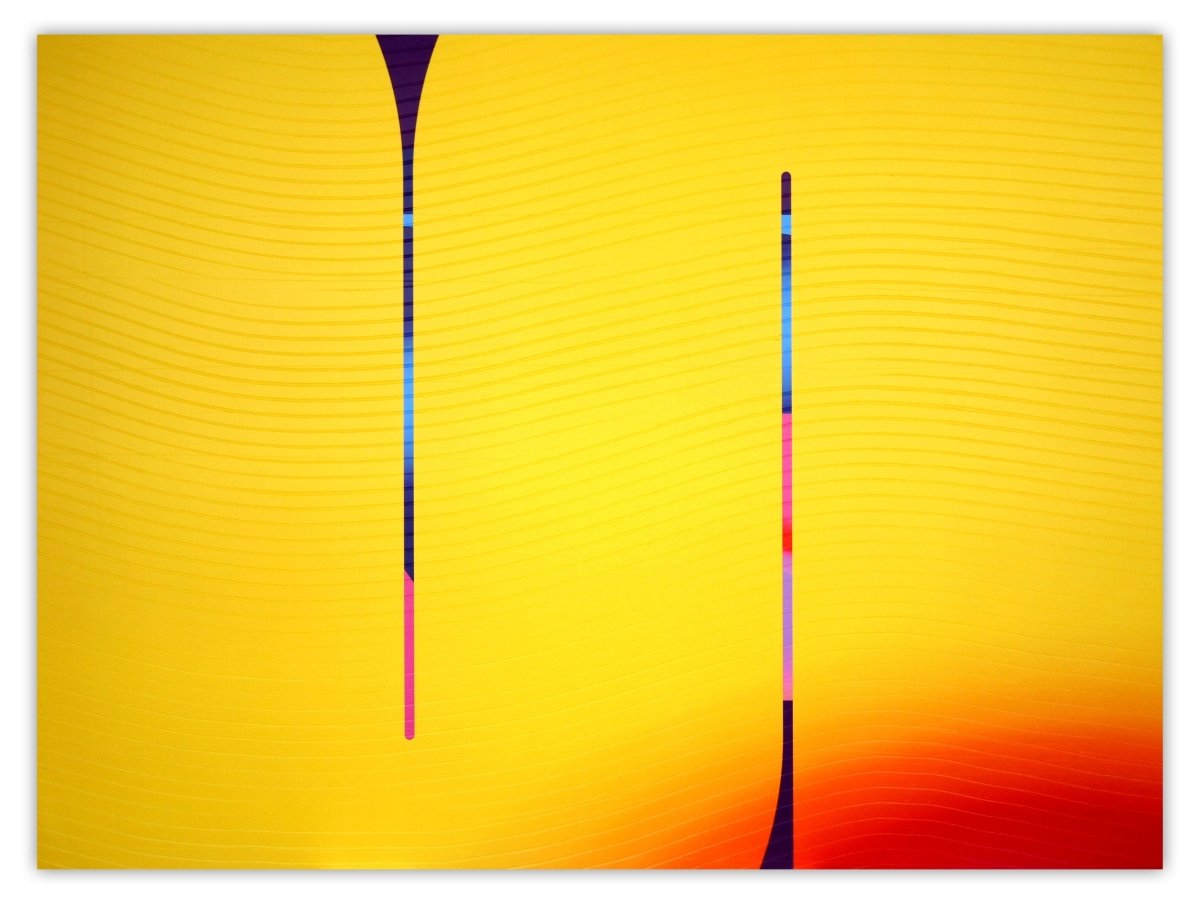 Bouton d’or Alizarine Zinzolin  Cosmopolitain - by Jerome Tham Vo My - Abstract Mixed Media - Ideelart