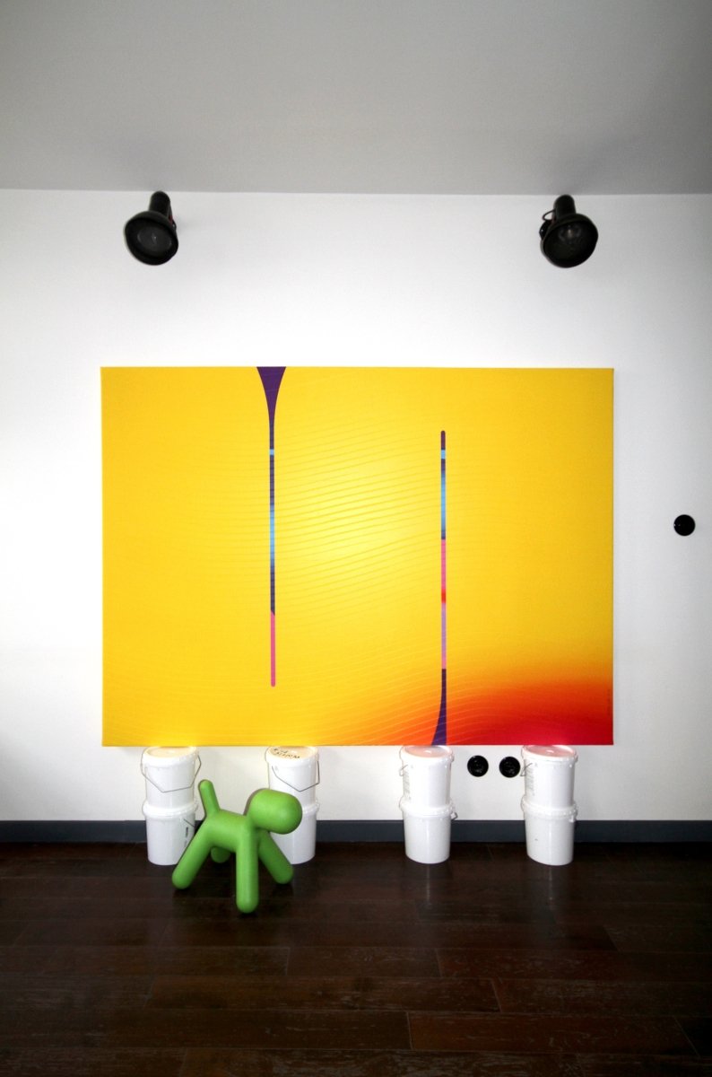 Bouton d’or Alizarine Zinzolin  Cosmopolitain - by Jerome Tham Vo My - Abstract Mixed Media - Ideelart