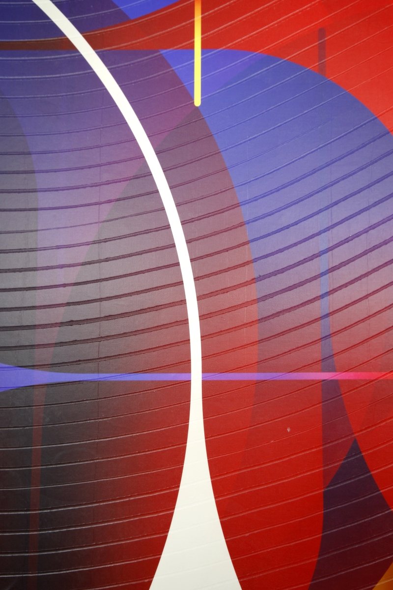 Cinabre Nuit Aubergine  Adrénaline - by Jerome Tham Vo My - Abstract Mixed Media - Ideelart