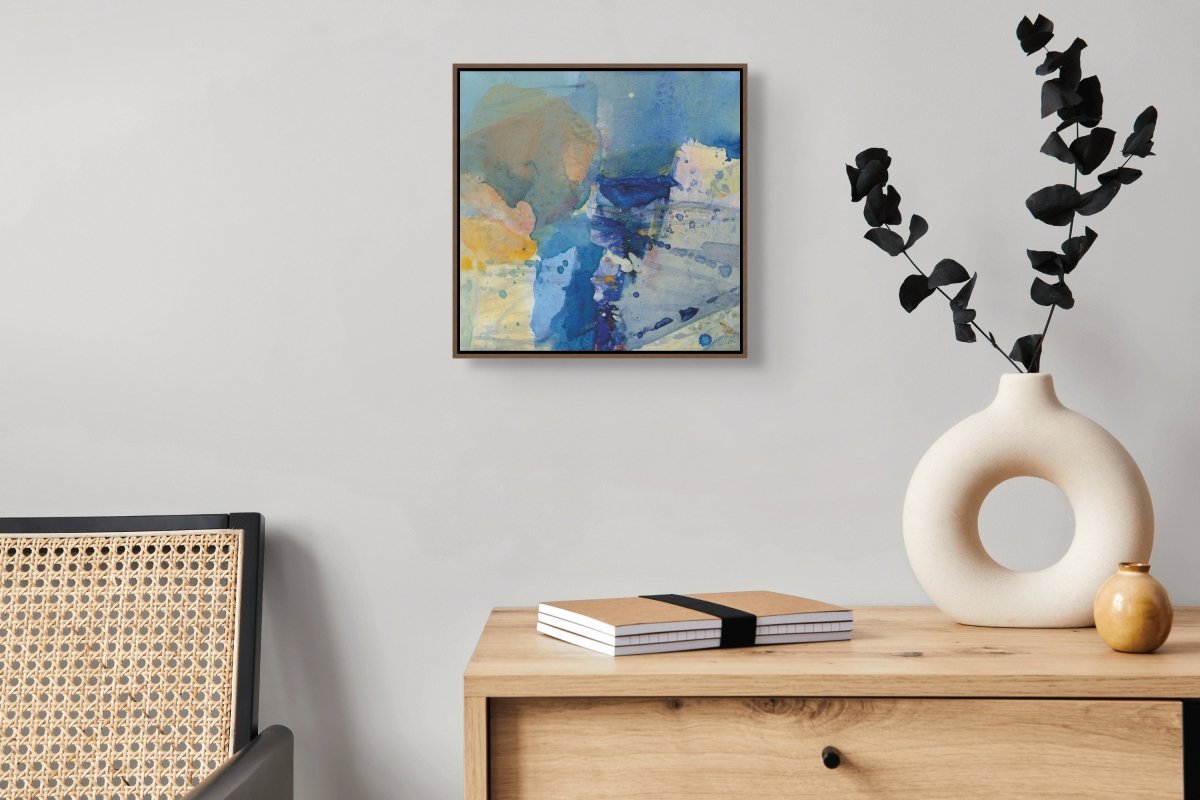 Cliffs - by Greet Helsen - Abstract Painting - Ideelart