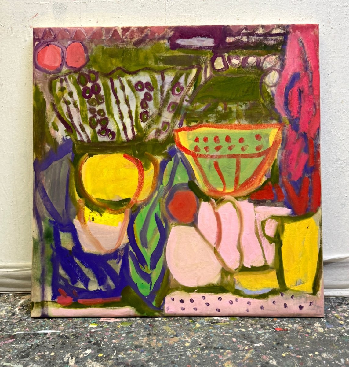 Coming over for breakfast - by Petra Schott - Abstract Painting - Ideelart