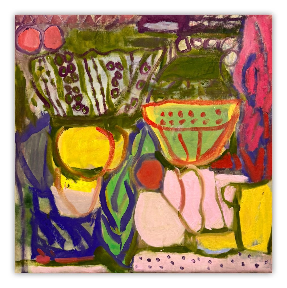 Coming over for breakfast - by Petra Schott - Abstract Painting - Ideelart
