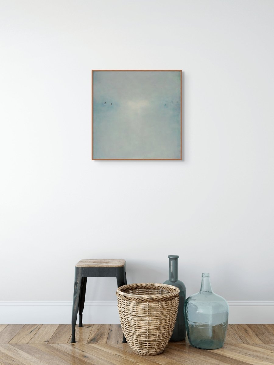 Crystalline Blue - by Janise Yntema - Abstract Painting - Ideelart