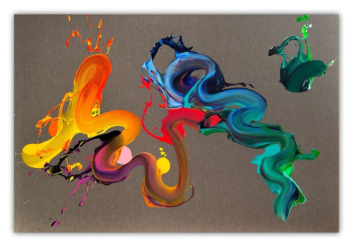 Don't look back - by Nikolaos Schizas - Abstract Painting - Ideelart
