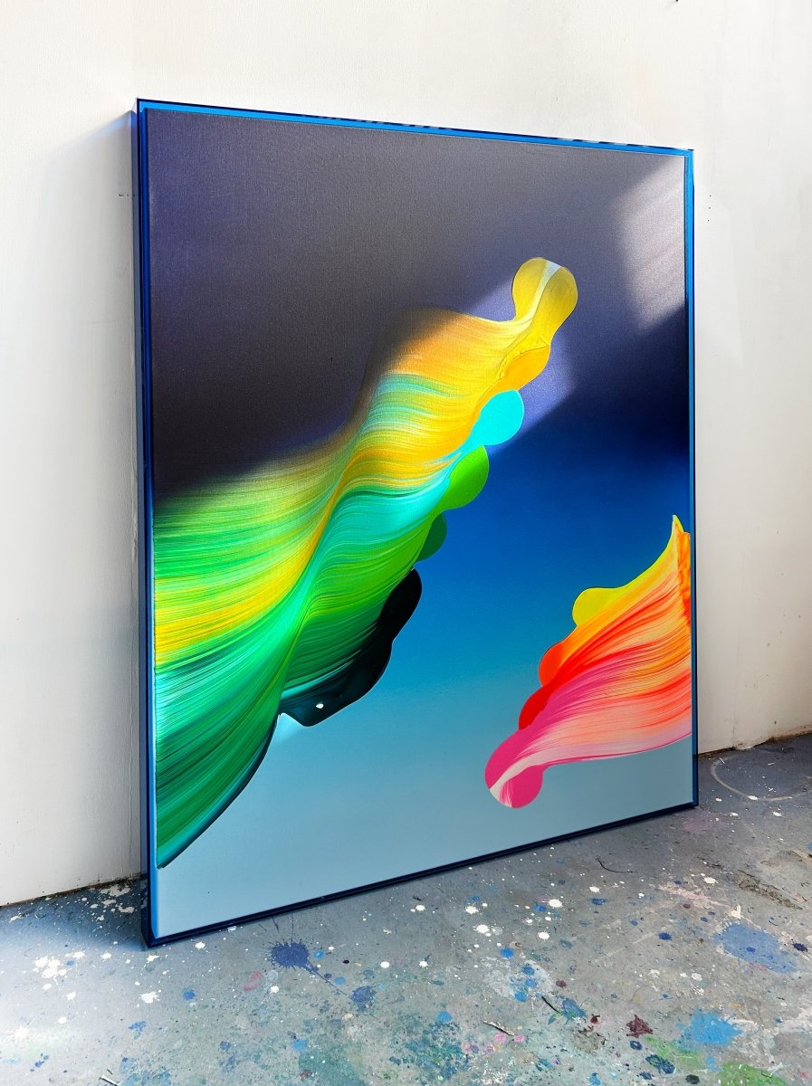 Dual Frequency - by Nikolaos Schizas - Abstract Painting - Ideelart