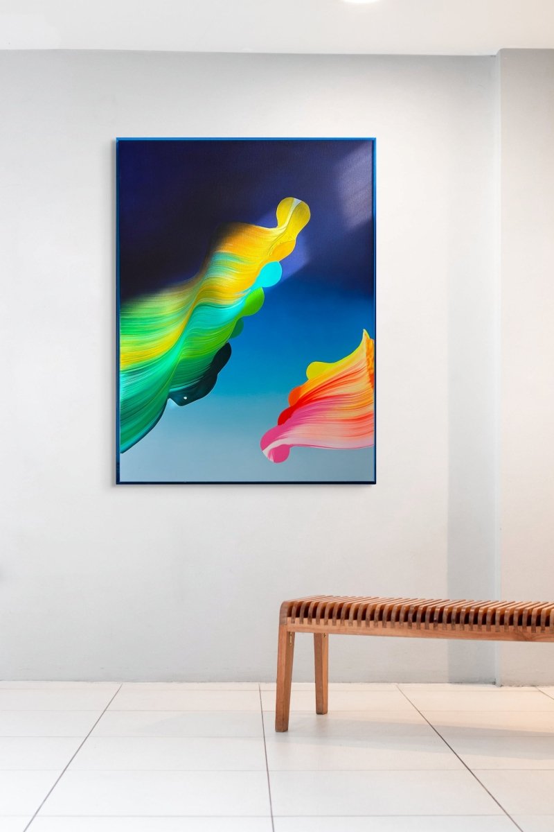 Dual Frequency - by Nikolaos Schizas - Abstract Painting - Ideelart