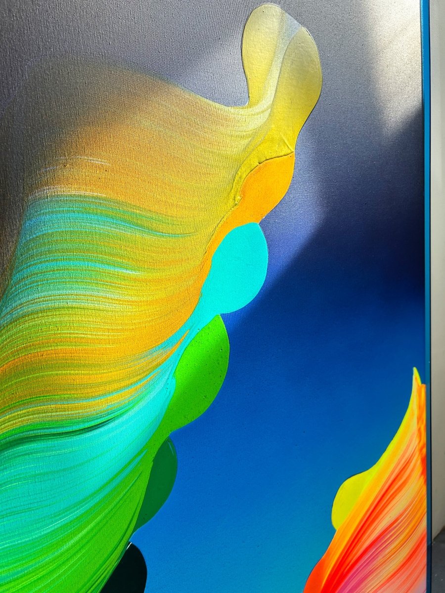 Dual Frequency - by Nikolaos Schizas - Abstract Painting - Ideelart