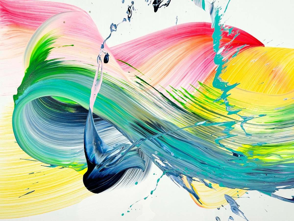 Echo bloom - by Nikolaos Schizas - Abstract Painting - Ideelart