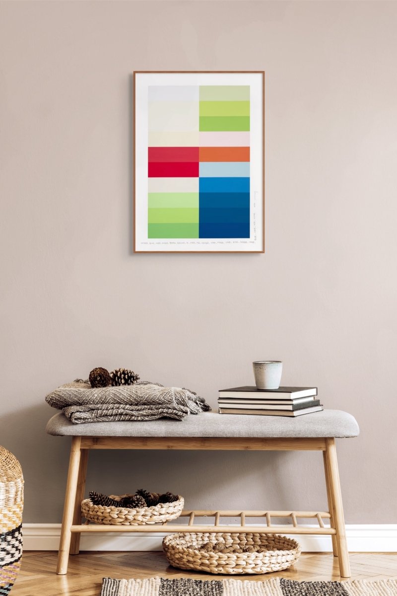 Emotional color chart 252 - by Kyong Lee - Abstract Painting - Ideelart