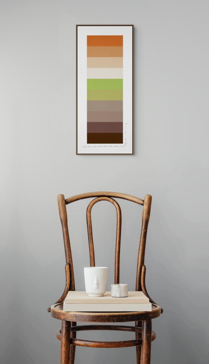 Emotional color chart 257 - by Kyong Lee - Abstract Painting - Ideelart