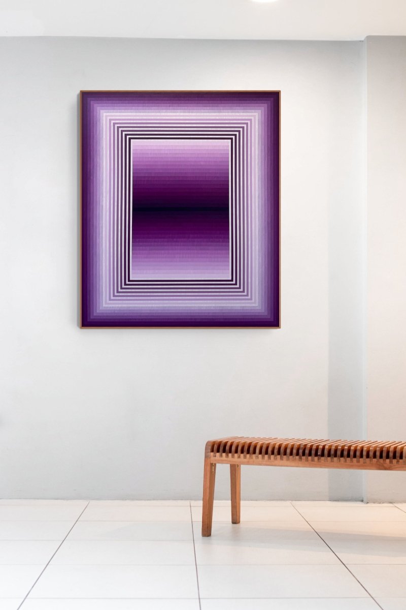 Extended Light (Cobalt Violet) - by Andy Harwood - Abstract Painting - Ideelart