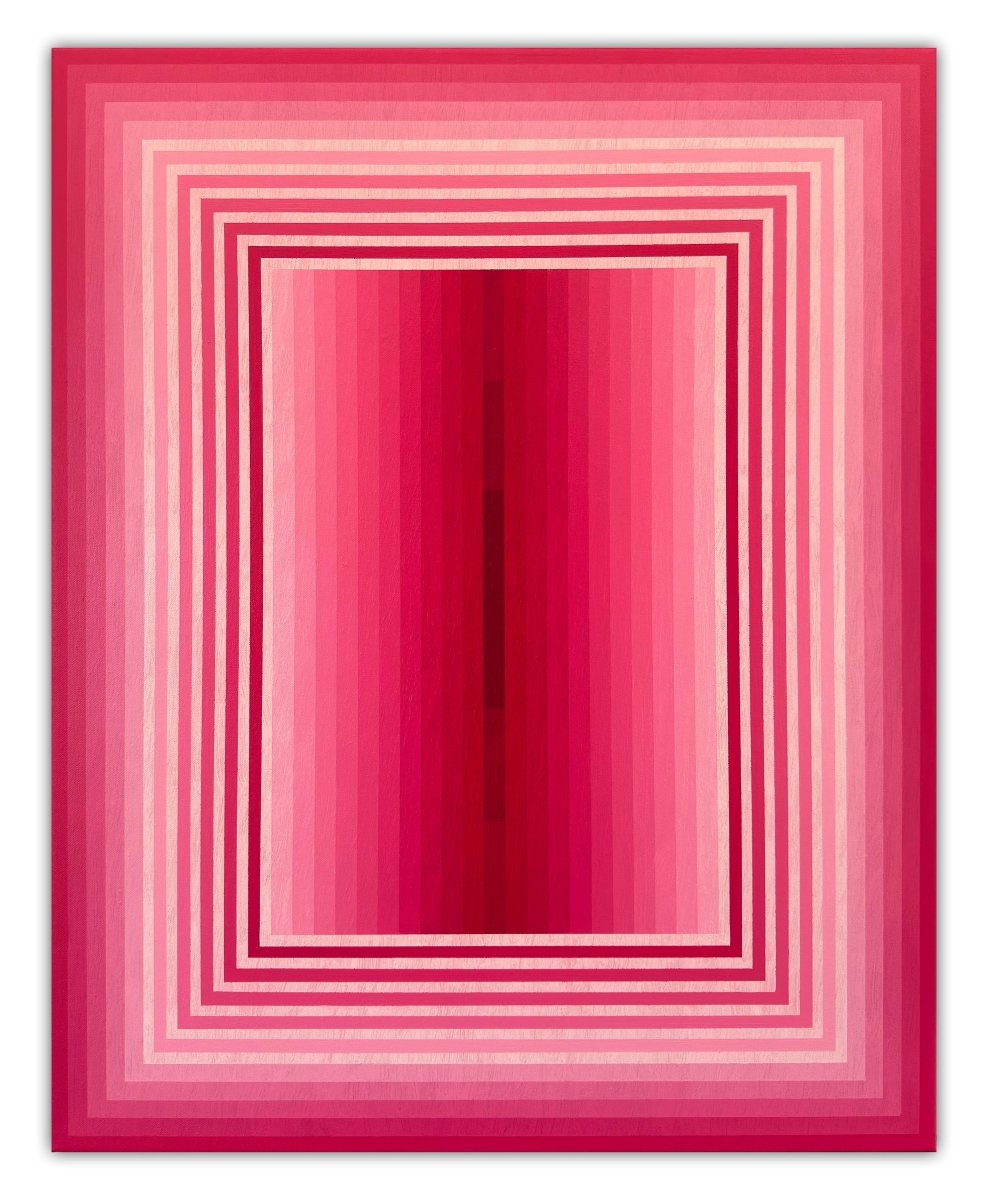 Extended Light (Rose Madder) - by Andy Harwood - Abstract Painting - Ideelart