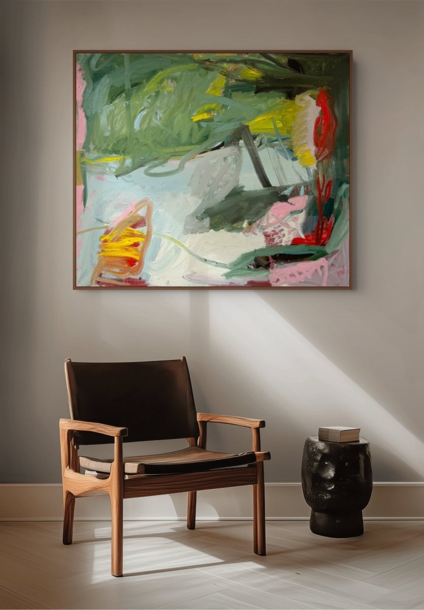 For a While - by Petra Schott - Abstract Painting - Ideelart
